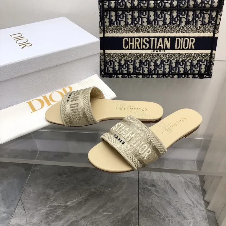 View 9 of Denim-Inspired Dior Slides: Luxe Comfort, Signature Branding