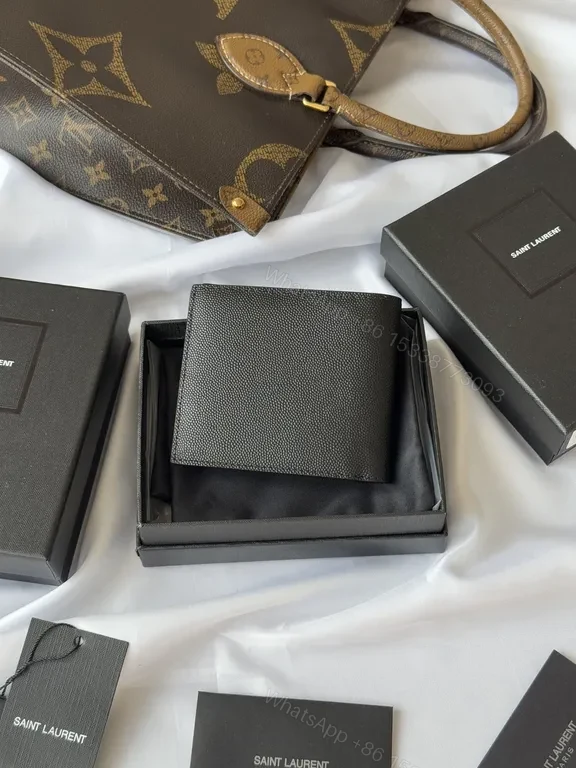View 4 of Chic Leather Wallet: Subtle Saint Laurent-Inspired Luxury