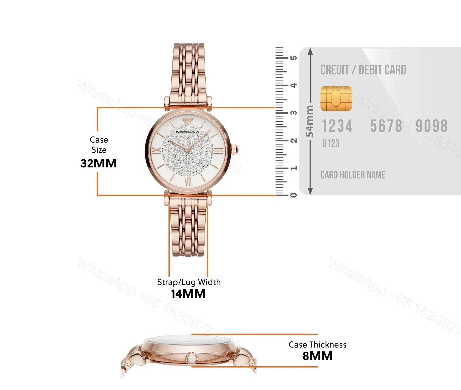 View 4 of EMPORIO ARMANI AR11244 WHITE DIAMOND