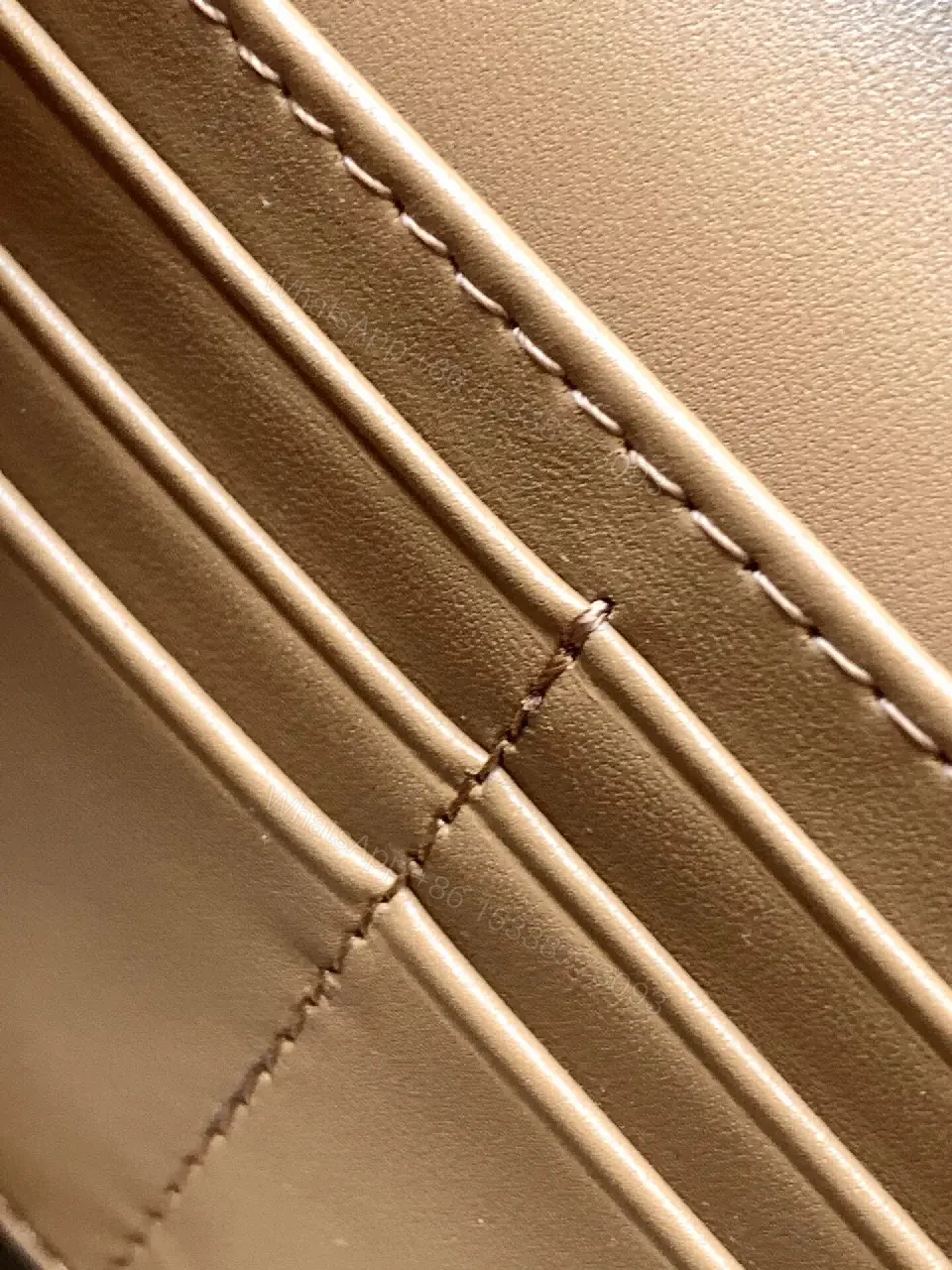 View 9 of Compact Monogram Canvas Bag with Gold Hardware - Luxe Messenger