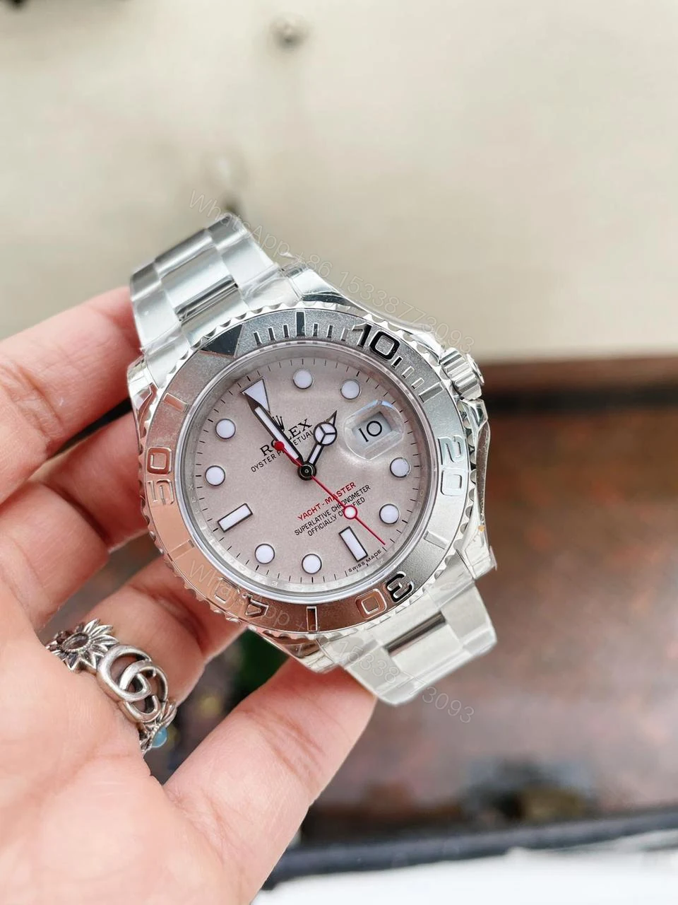 JF FACTORY 1:1 Rolex Yacht-Master 116622 Best Edition Silver Dial SH3135 — view 1