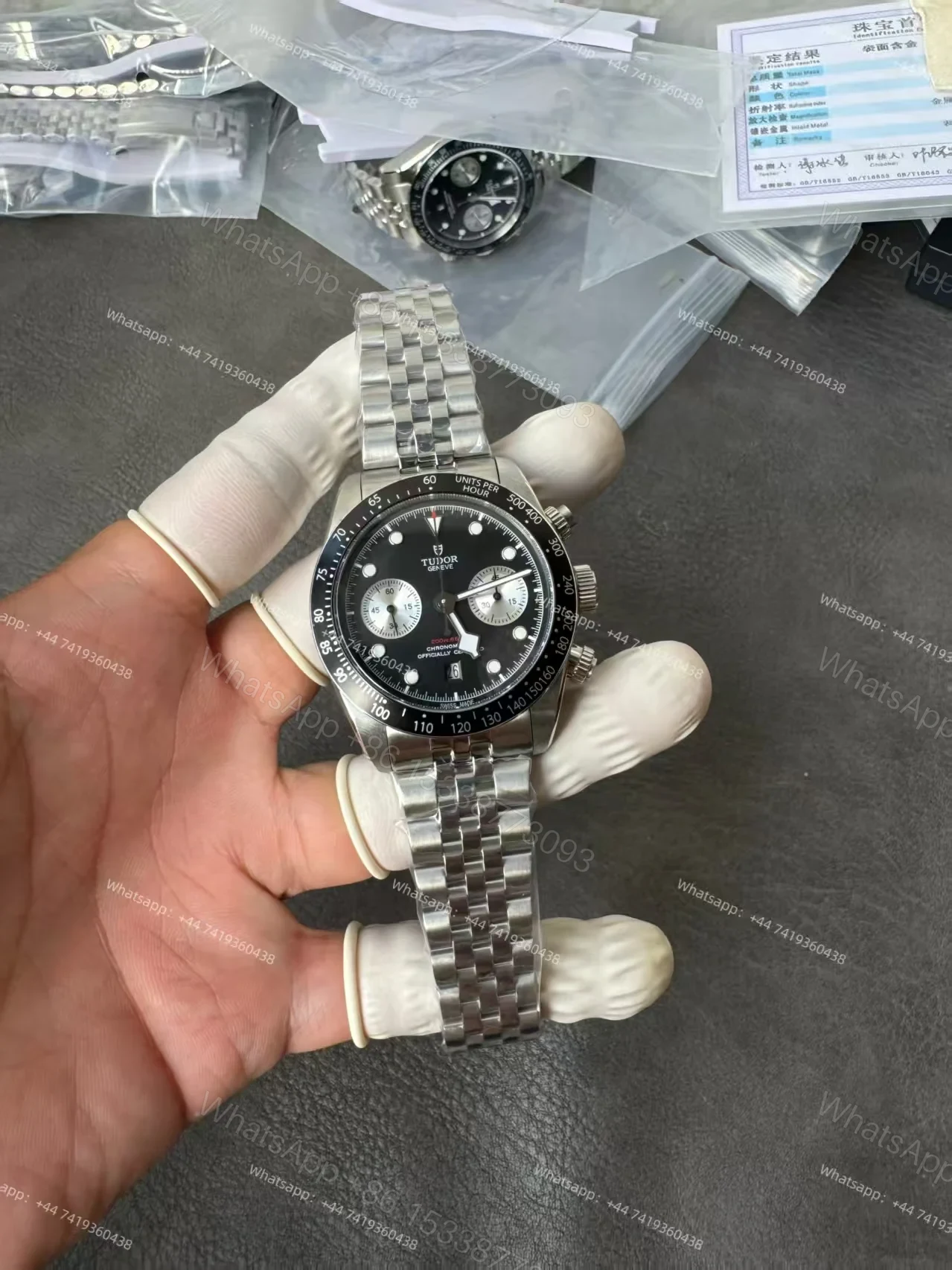 View 3 of Tudor Super Clone Black Bay Chronograph M79360N-0013 Black Dial