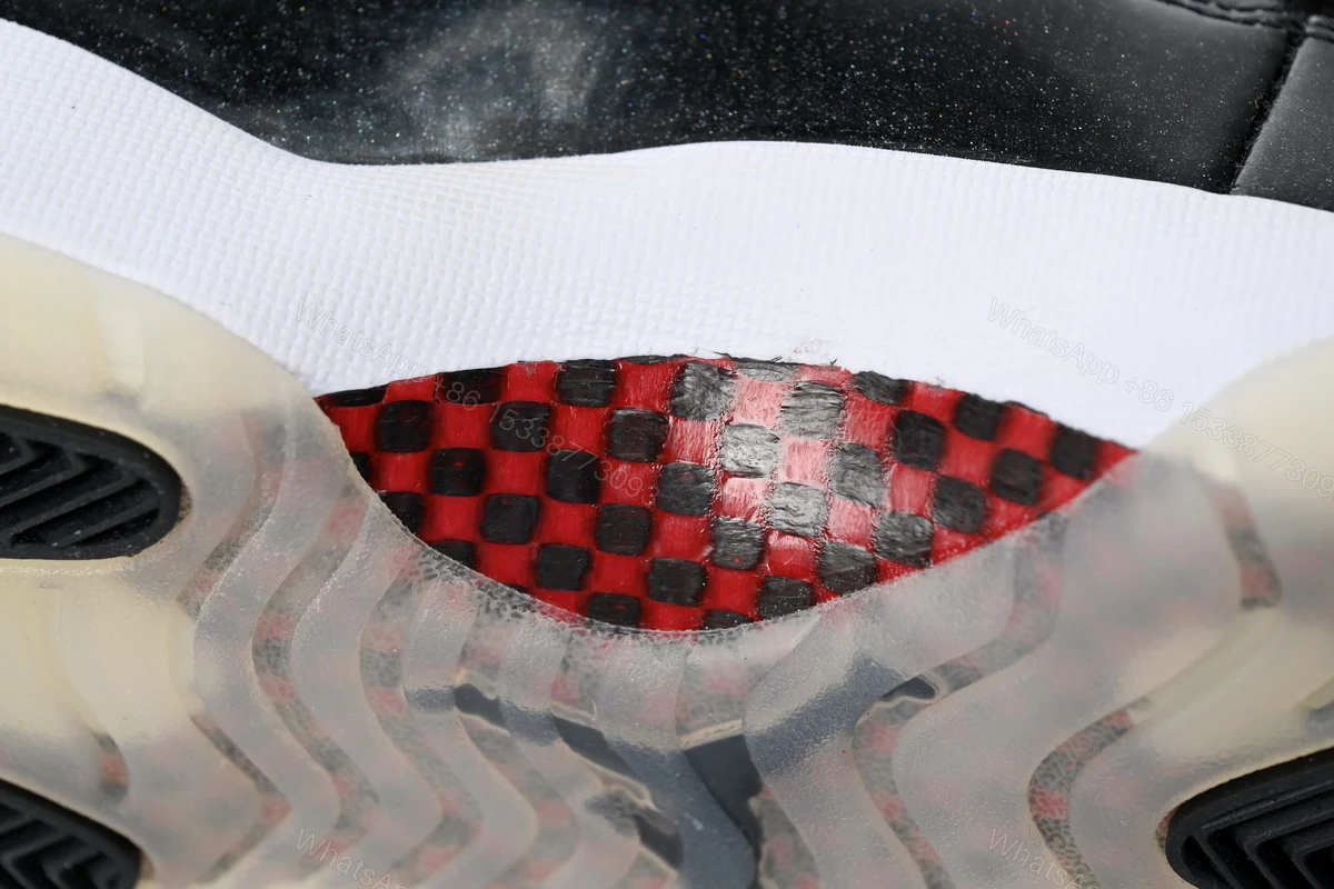 View 8 of Jordan 11 25th Anniversary Black Silver Eyelets Reps