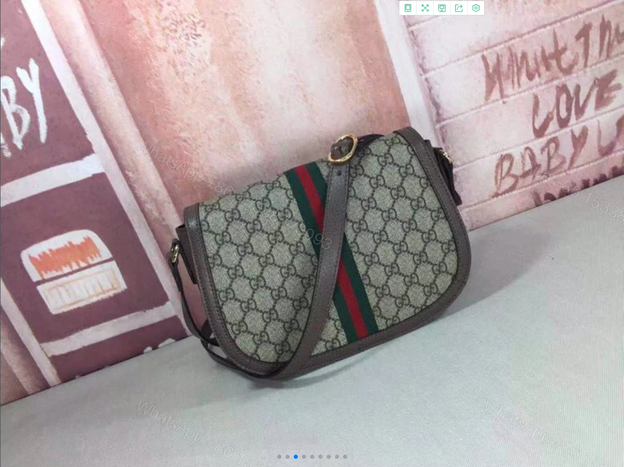 View 3 of Gucci Ophidia GG Small Shoulder Beige