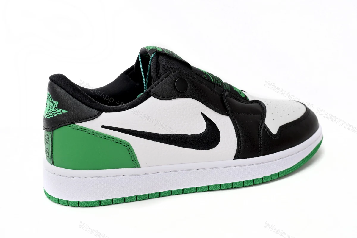 View 7 of Air Jordan 1 Low Black Green AV3918-228