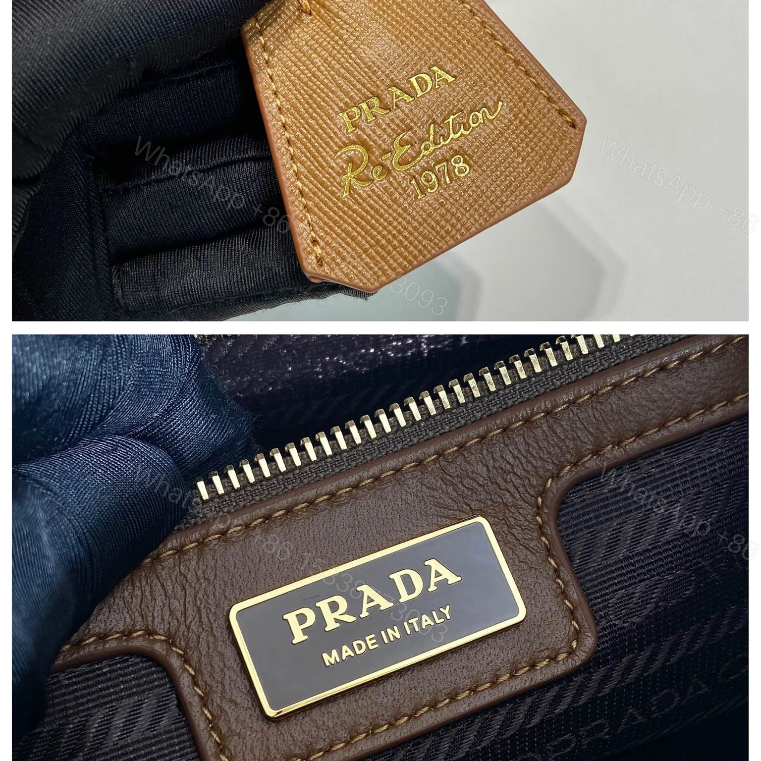 View 11 of 高仿Prada*ReEdition系列手提包1BB233棕色免檢版