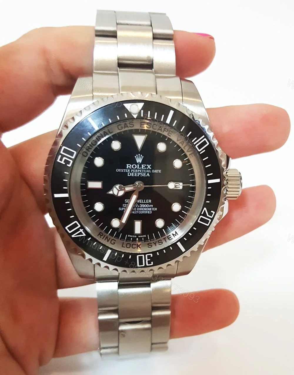 View 4 of Replica Rolex Deepsea Black Dial 116660
