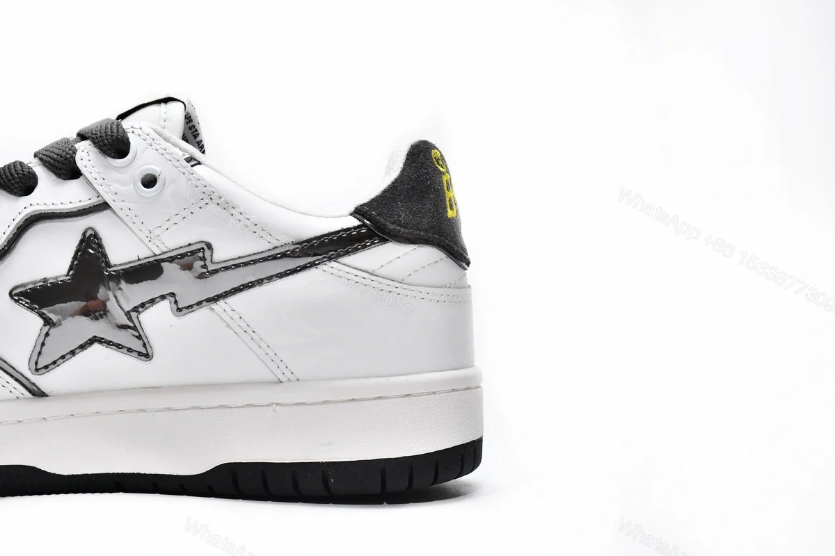 View 6 of A Bathing Ape Bape SK8 Sta White Silver 001FWH801020_WHT_A