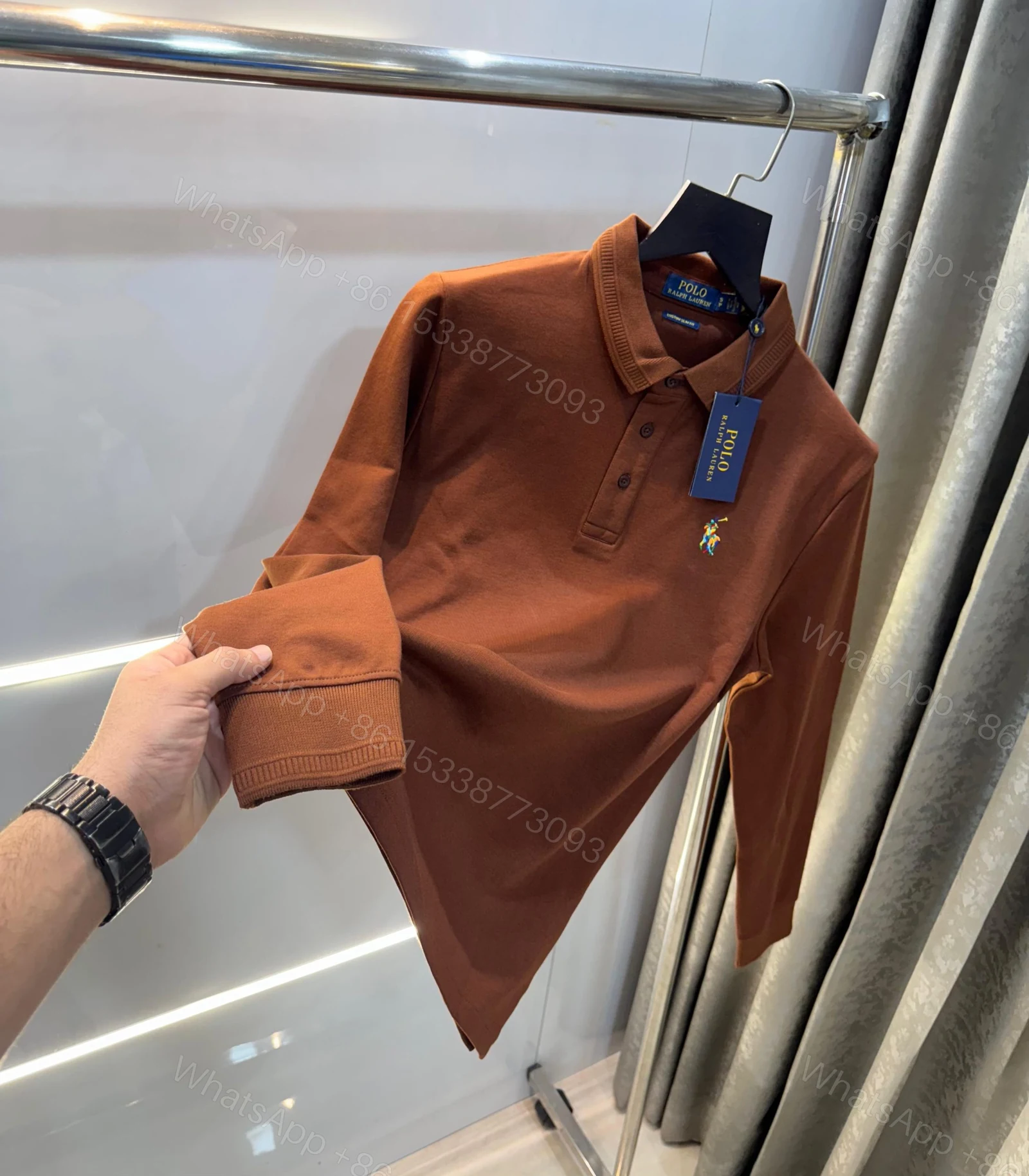 View 3 of FIRST COPY Ralph Lauren Premium Full Sleeves Polo T-Shirts