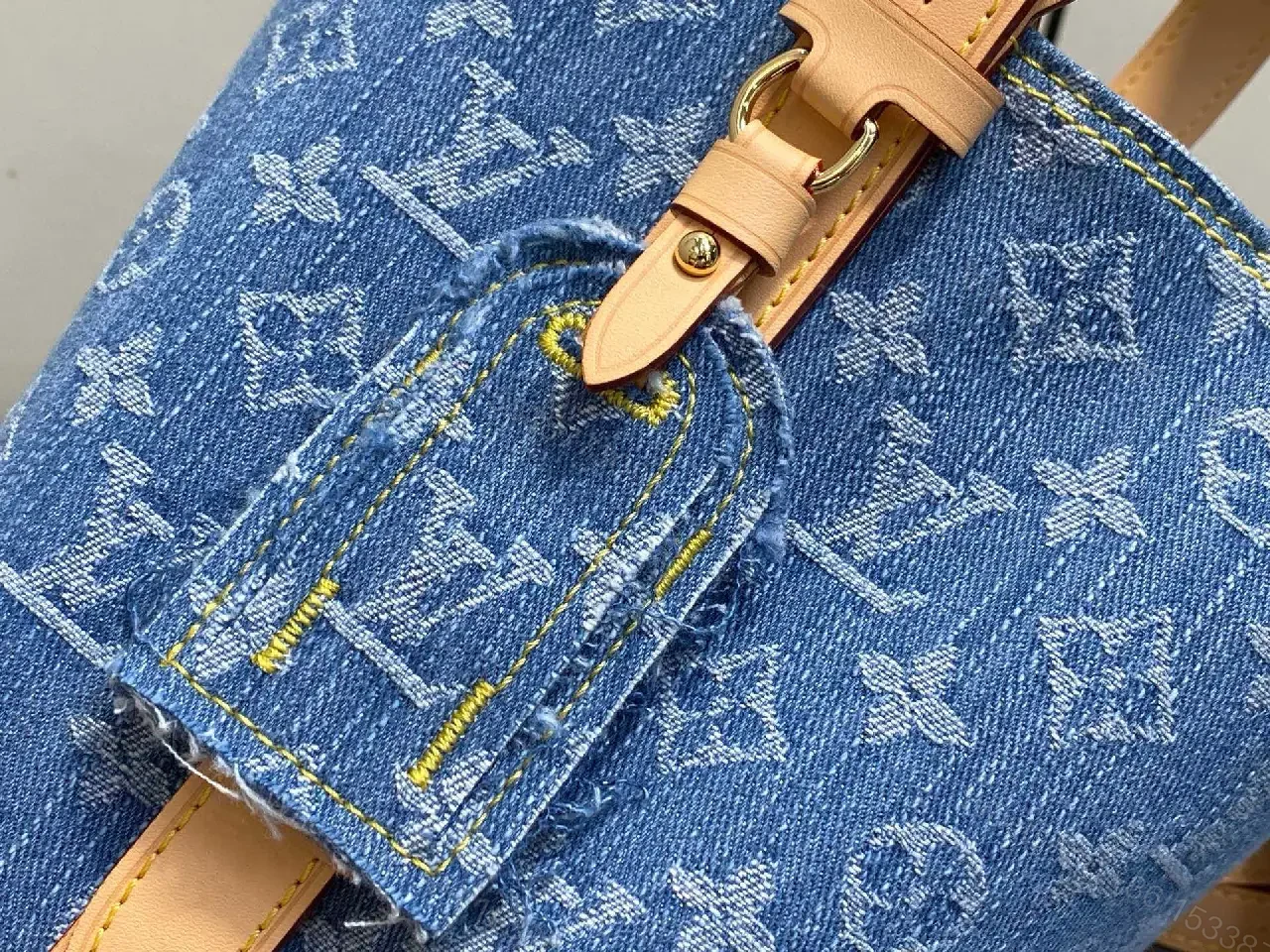 View 6 of Denim Monogram Mini Satchel: Modern Luxe, Day-to-Night