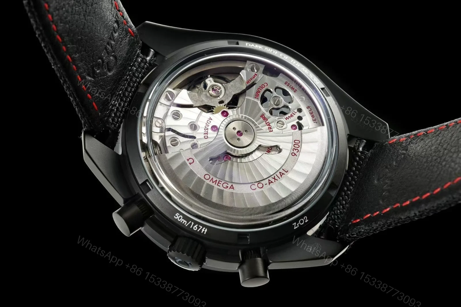 View 5 of Omega Speedmaster Moonwatch Co-Axial Dark Side of the Moon Black Black 311.92.44.51.01.005