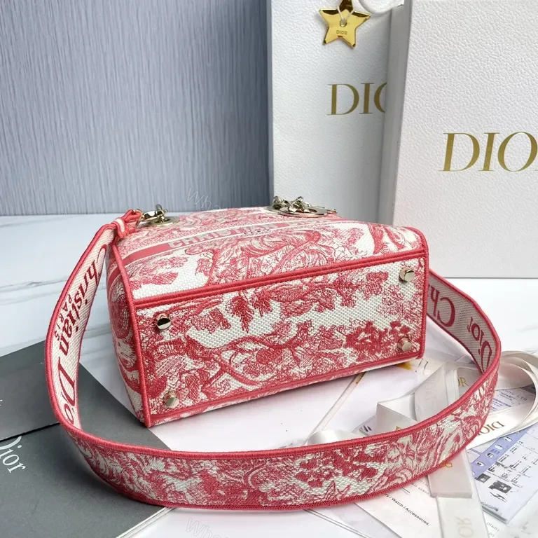View 6 of Bold Pink Dior-Inspired Handbag: All-Day Luxe Statement