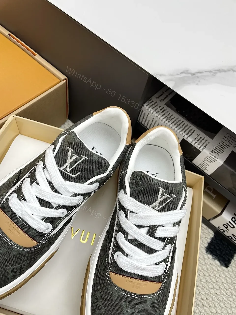 View 7 of Embossed Monogram Sneaker: Luxury Comfort, Durable Style