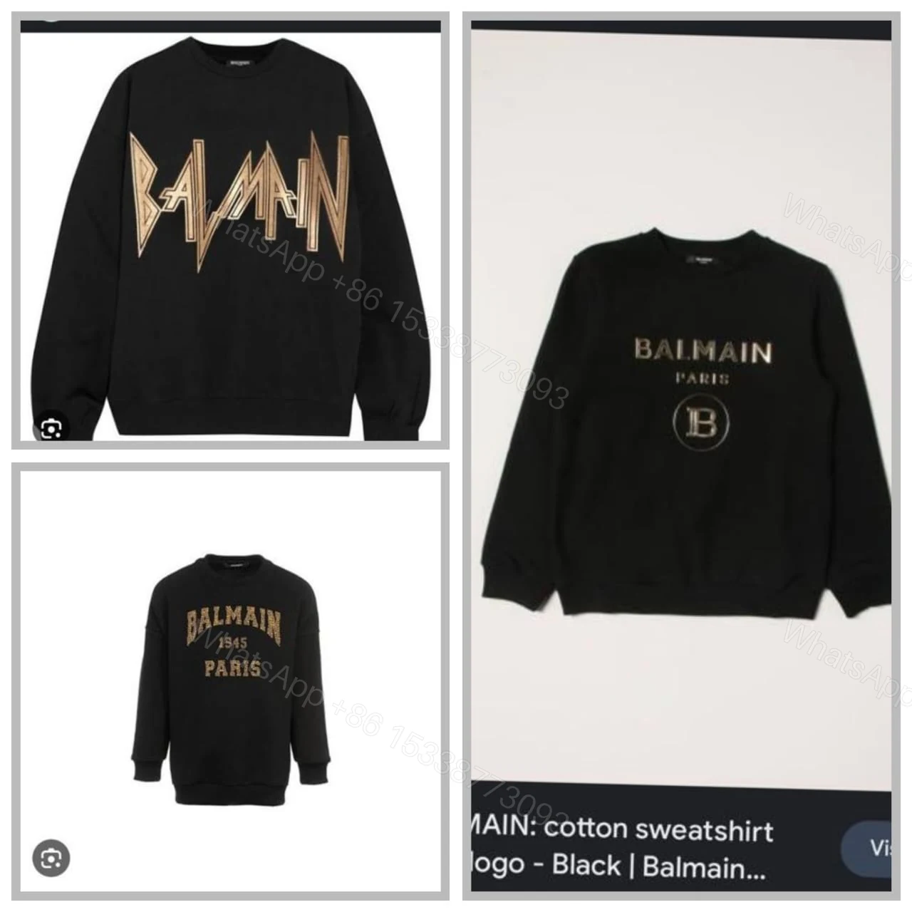 View 5 of First Copy Balmain Exclusive Sweatshirts for Men