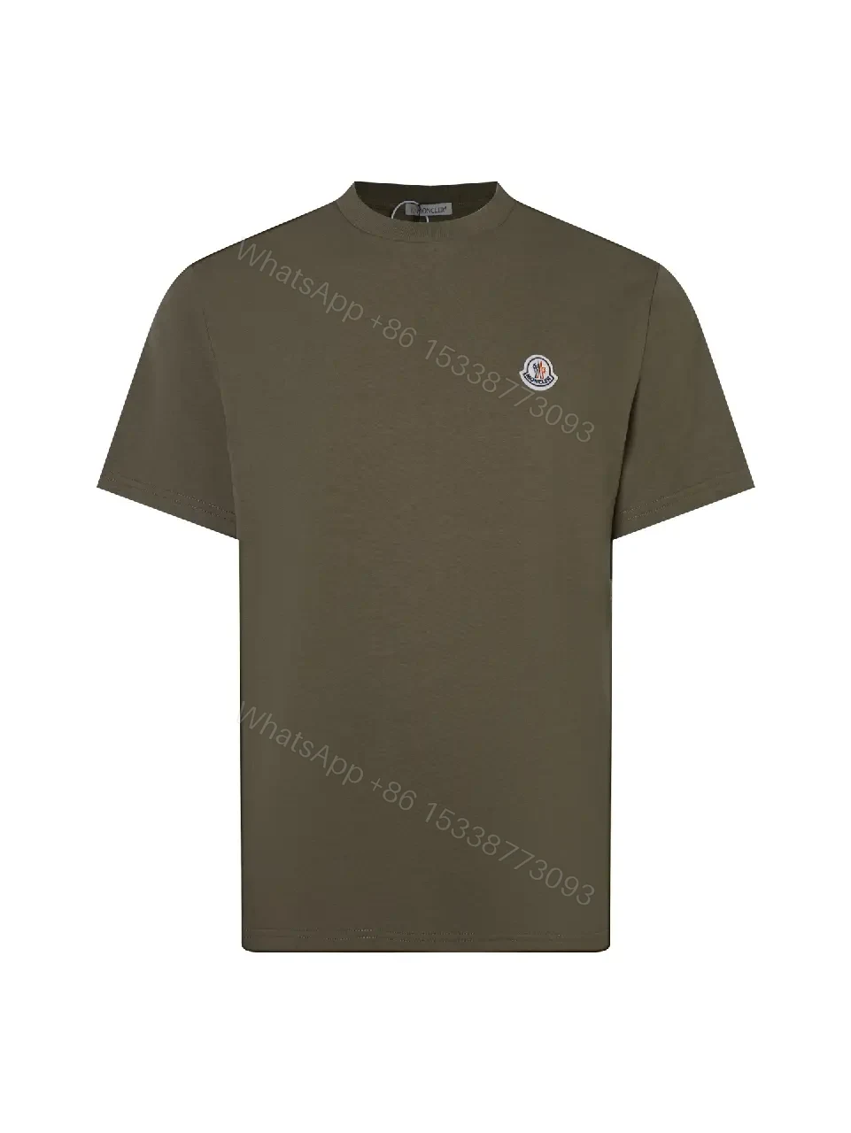 View 5 of Olive Monogram Tee: Elevated Everyday Luxury Top