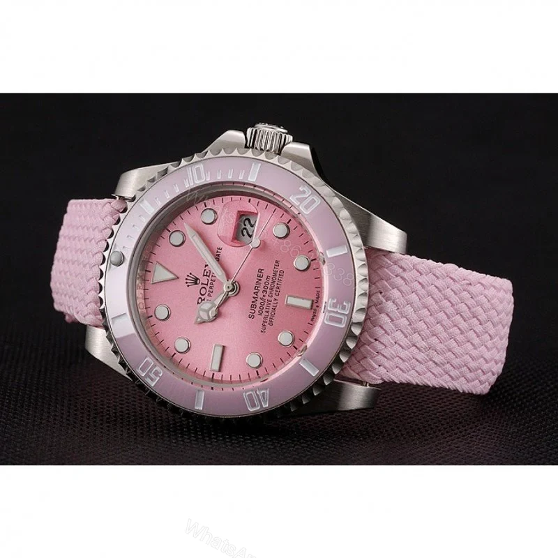 View 4 of Replica Rolex Submariner Pink Dial 1453866