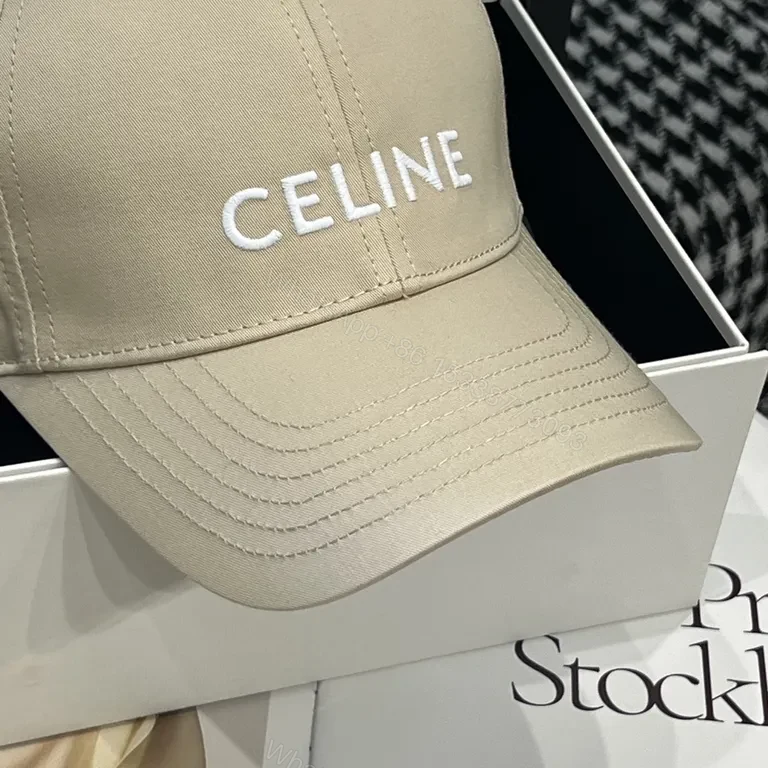 View 6 of Celine Beige Leather Cap: Subtle Branding, Everyday Luxe