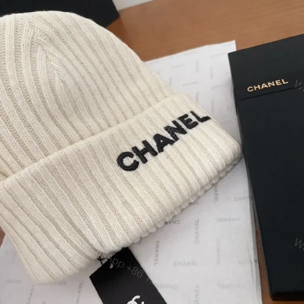 View 7 of Minimal Knit Beanie with Couture-Style Branding