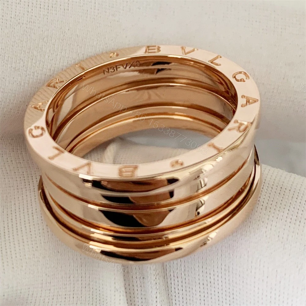 View 3 of Bvlgari B zero1 Four-Band Ring 18K Rose Gold 348760