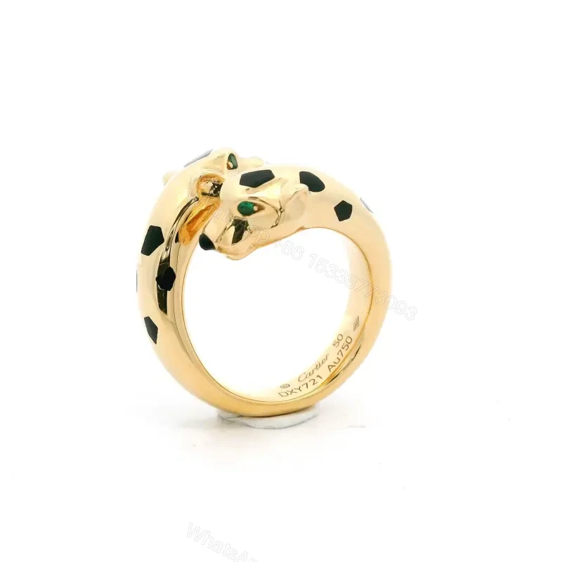 View 3 of Panthère de Cartier 18K Yellow Gold And Tsavorite Garnet Ring