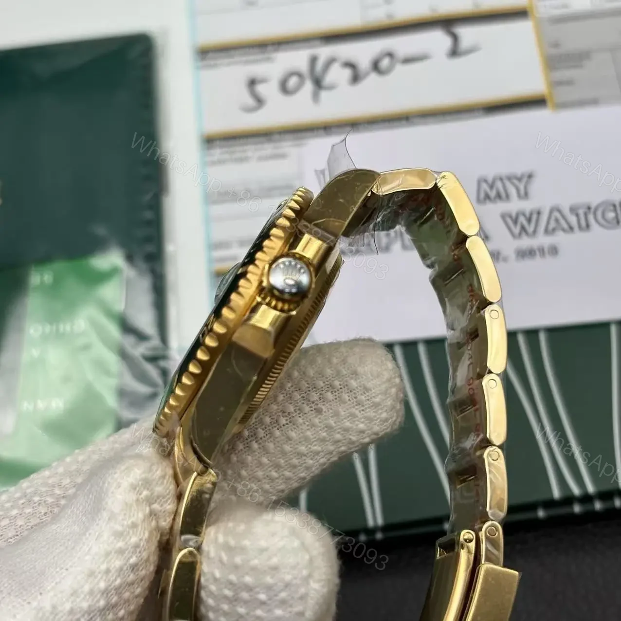 View 6 of Replica Rolex Submariner Gold/Black