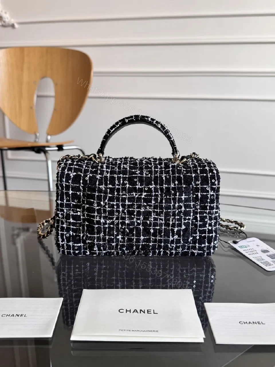 View 10 of Tweed Mini Bag: Chic Contrast, Versatile Day-to-Night Style