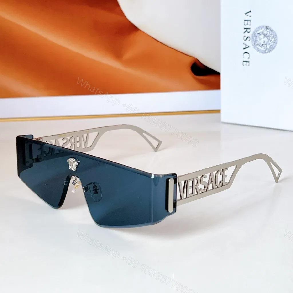 View 2 of Rose-Gold Oversized Sunglasses with Luxe Accents