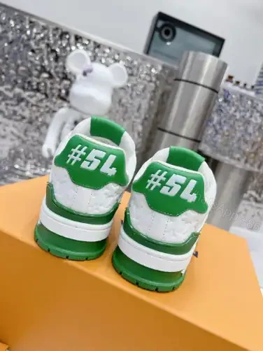 View 4 of LOUIS VUITTON TRAINE SNEAKERS IN GREEN – LSVT380