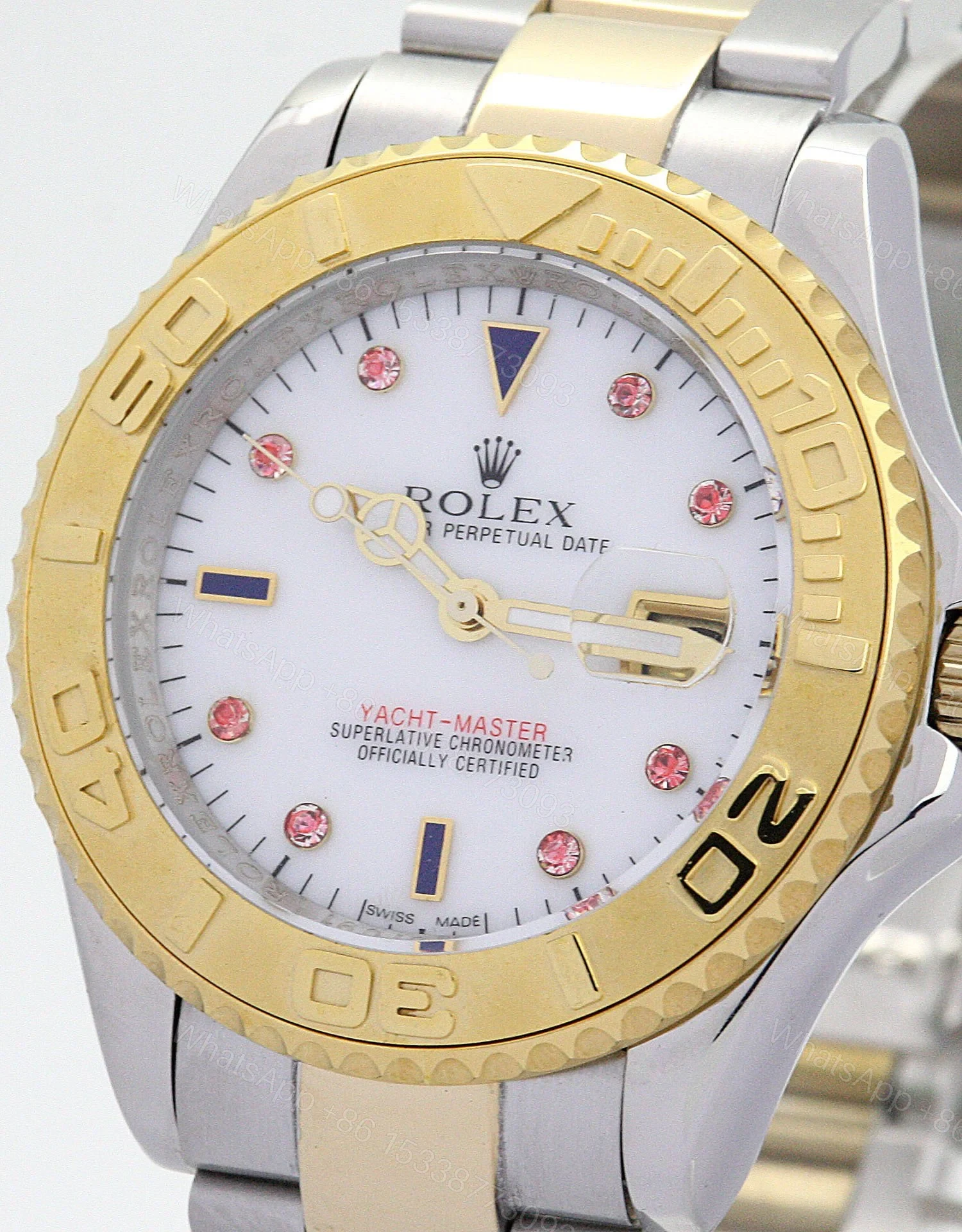 View 3 of Replica Rolex Yacht-Master White Dial 16623