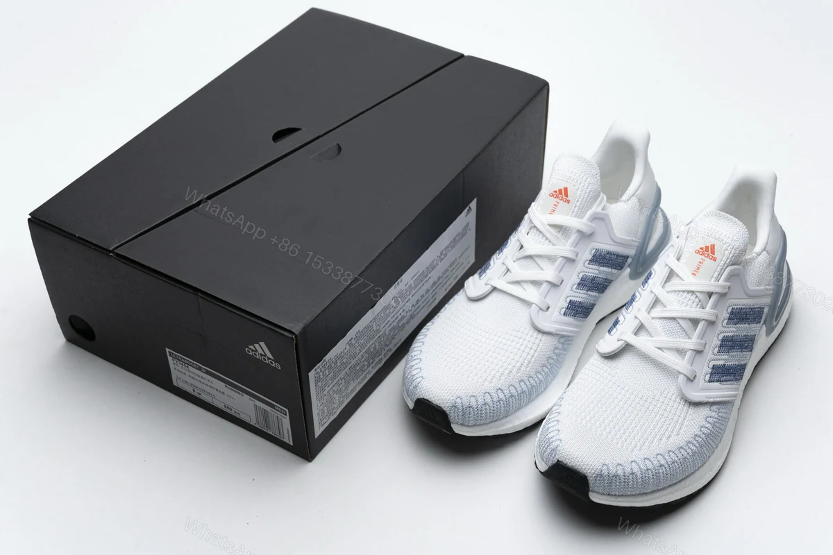 Adidas Ultra BOOST 20 White Light Blue FY3454 — view 2