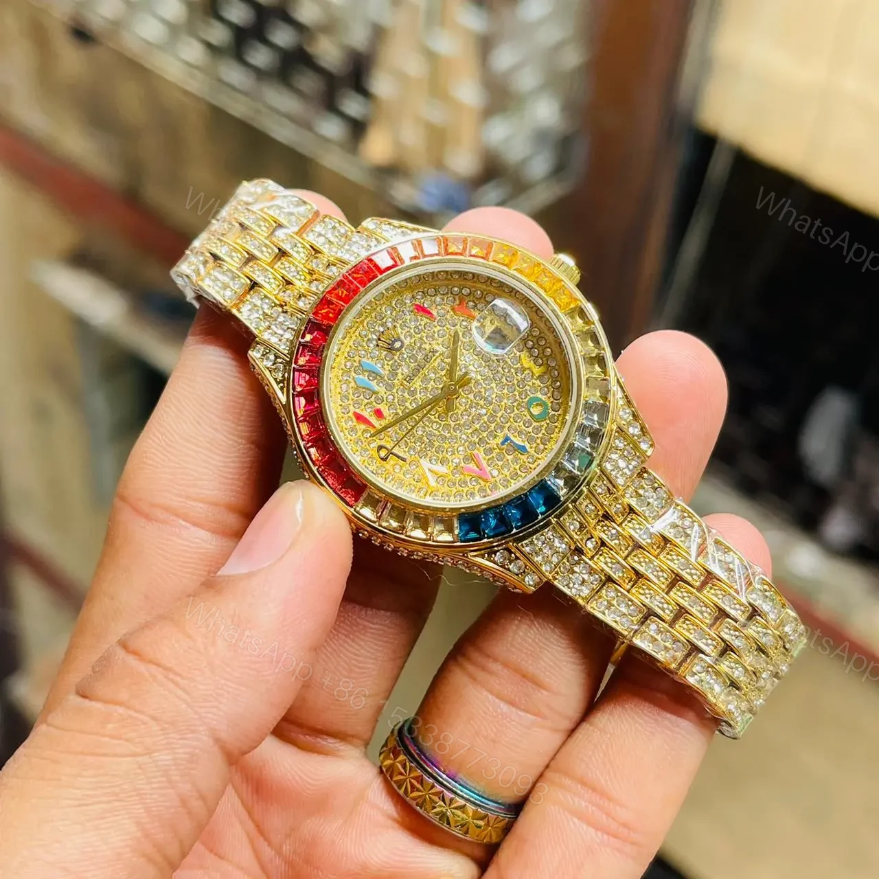 View 2 of Rolex Full Daimond Rambo For men’s 7A quality Original model