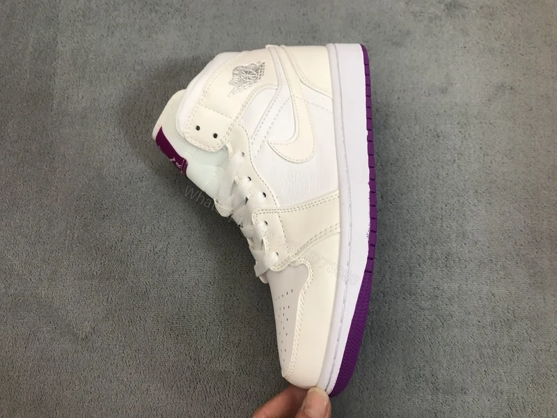View 2 of Air Jordan 1 Mid SE White Fuchsia Blast 555112-100