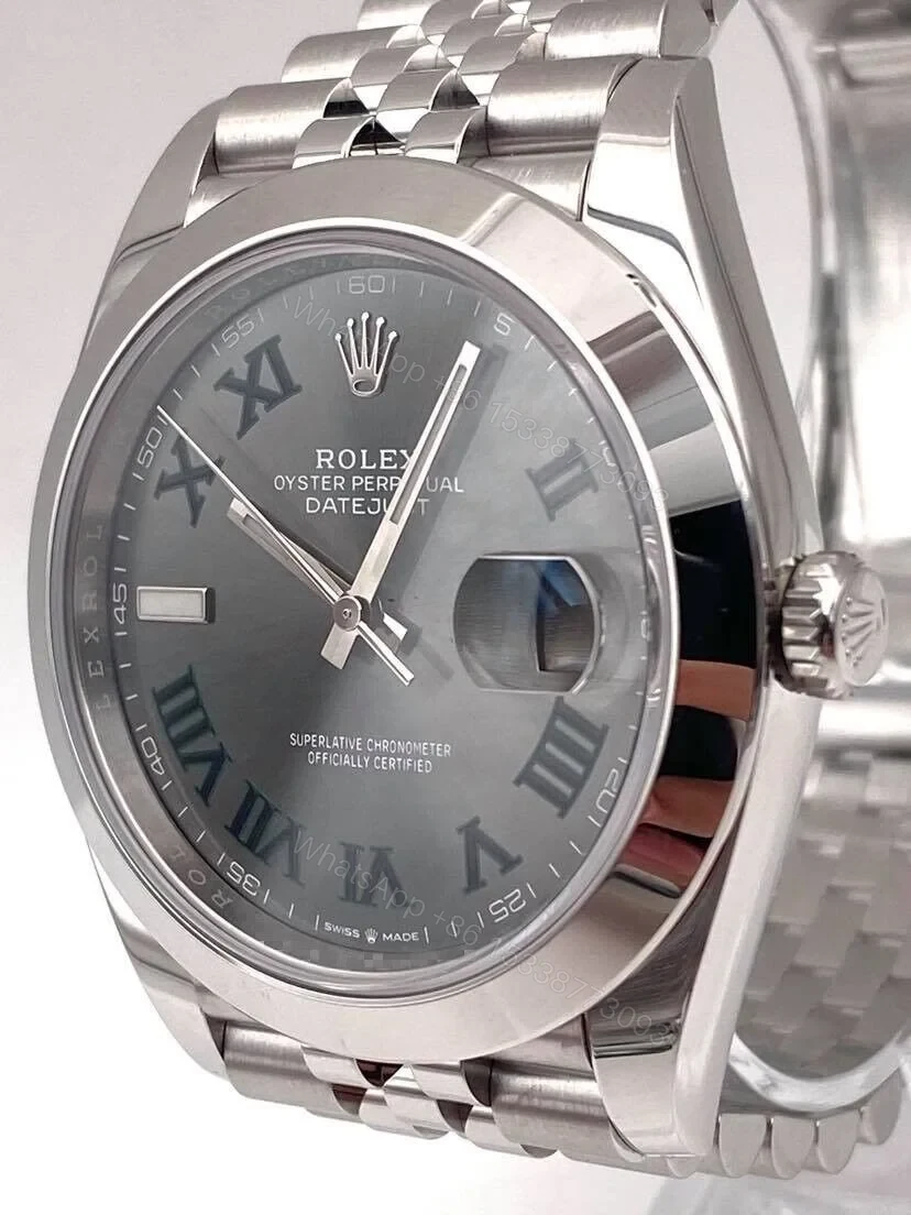View 5 of Rolex Datejust Rhodium Dial 126300 “Wimbledon” Jubilee 41 mm