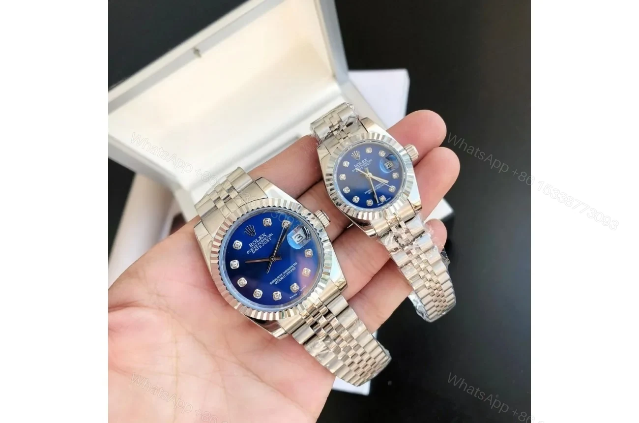 Replica Rolex Datejust SS/SS Jub Blue/Dial 36/28 mm — view 1