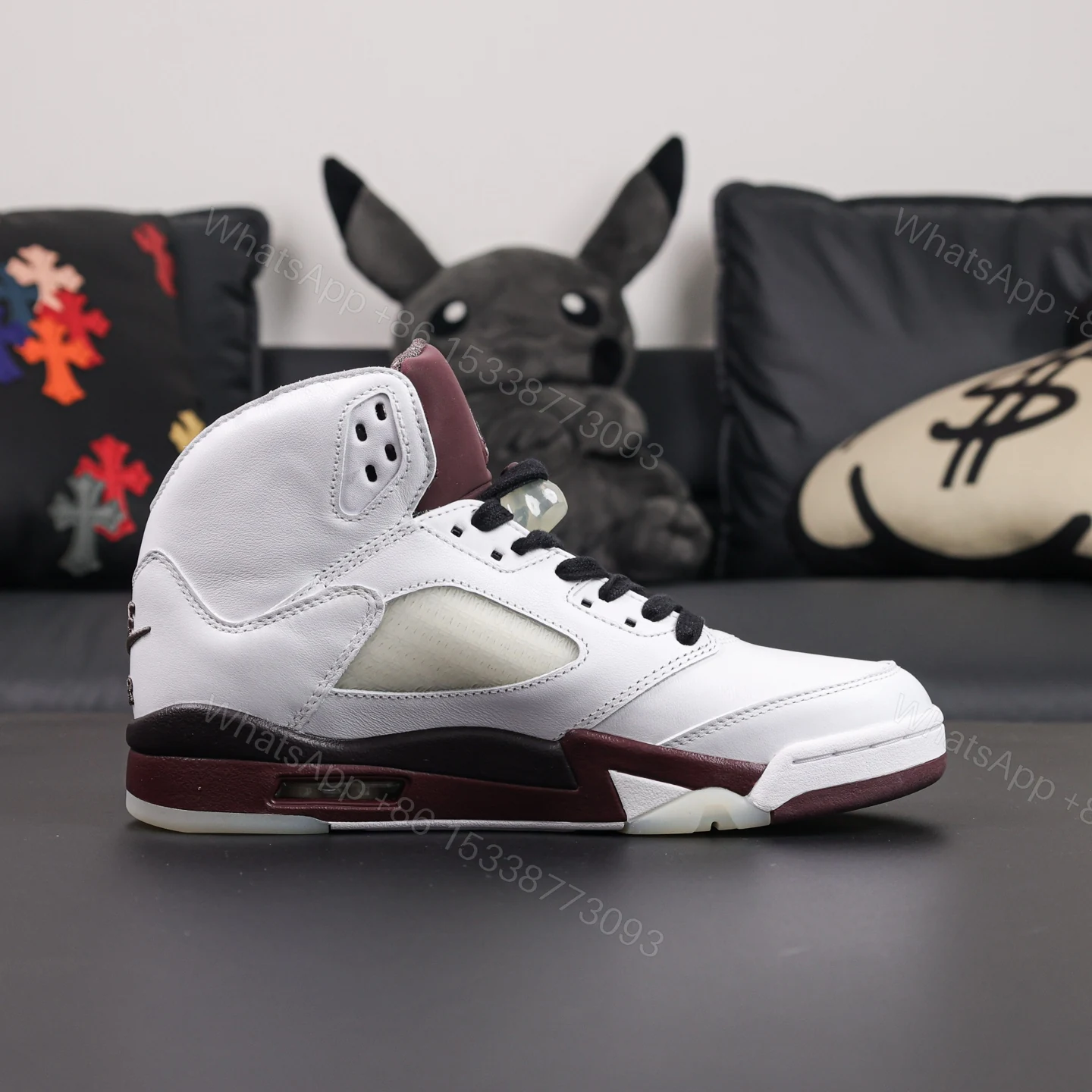 View 2 of A Ma Maniere x Jordan 5 Burgundy Crush​