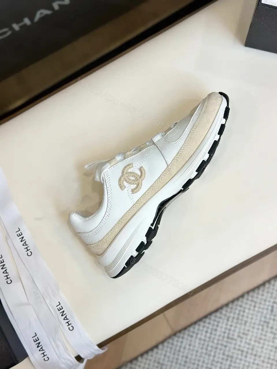 View 7 of Casual Luxe Sneakers: Off-White, Leather & Suede Comfort