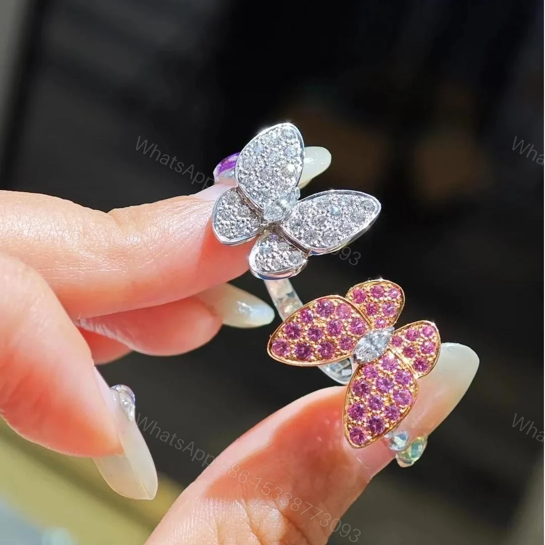 View 3 of VCA Two Butterfly Between the Finger ring