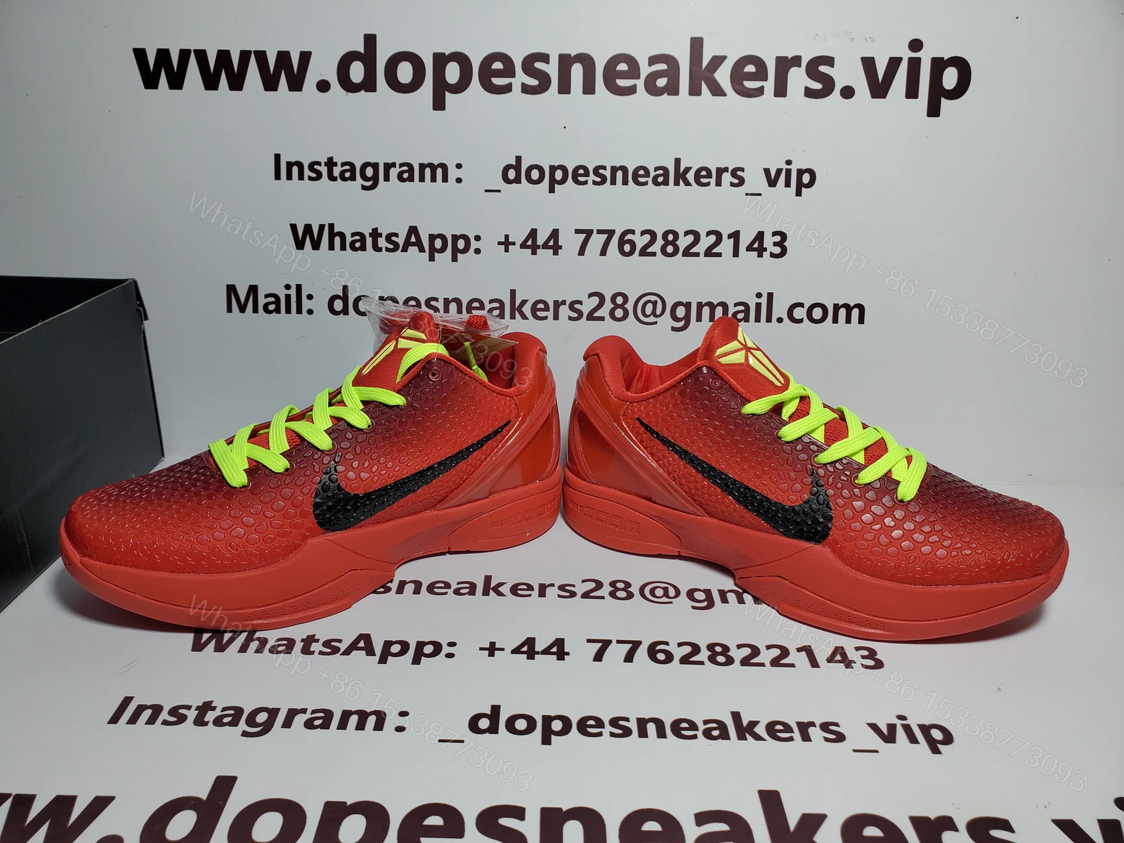 View 3 of Nike Fake Kobe 6 Protro Reverse Grinch FV4921-600