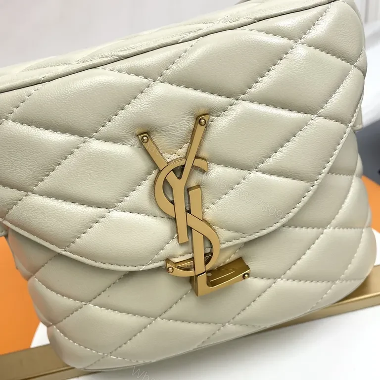 View 8 of Chic Quilted Crossbody with Gold Hardware â€” Luxury Compact Bag