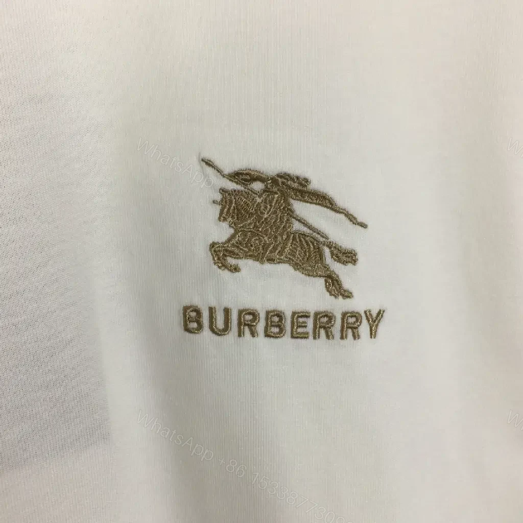 View 5 of Casual Luxe Tee: White Cotton with Plaid Shoulder Accents