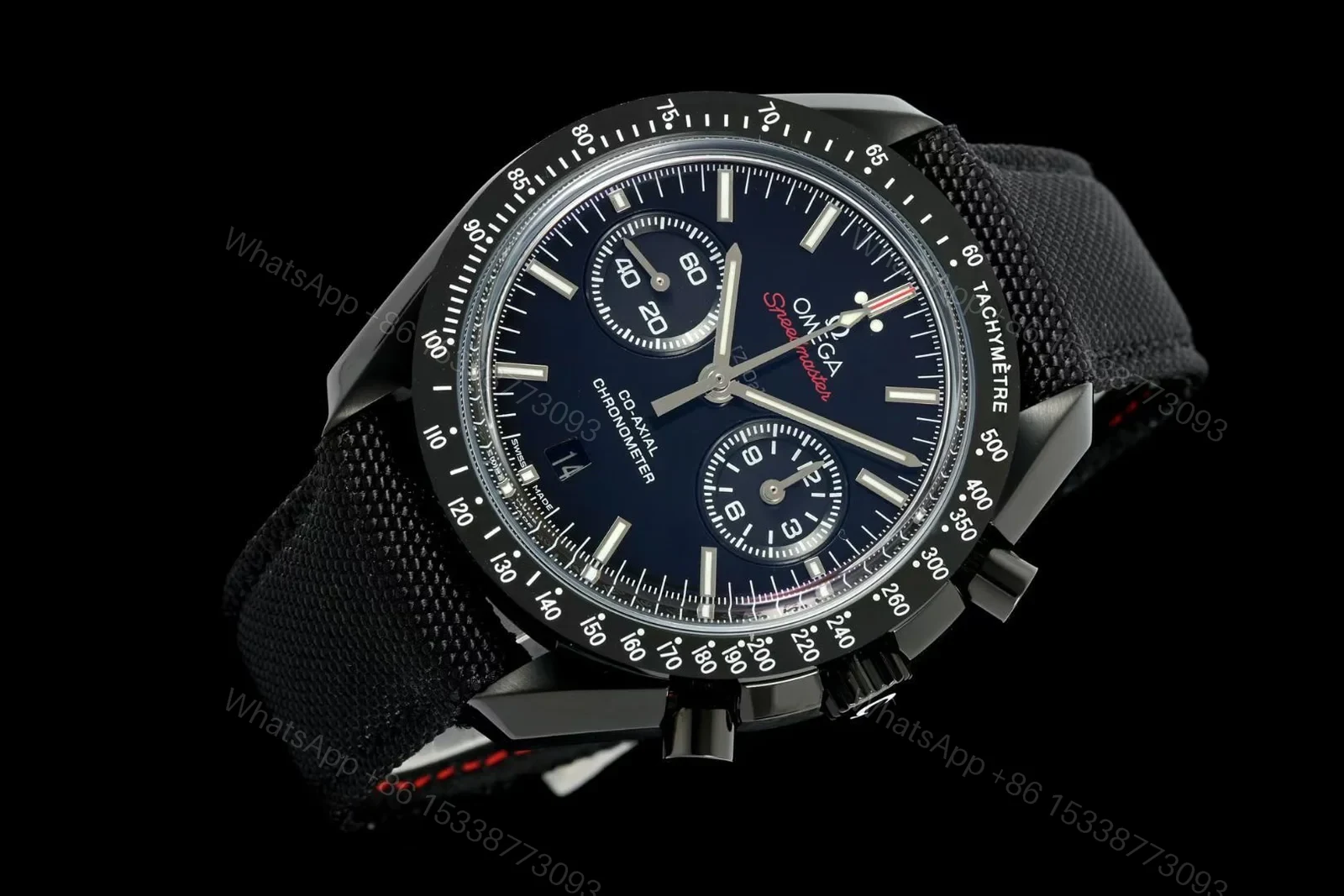View 2 of Omega Speedmaster Moonwatch Co-Axial Dark Side of the Moon Folding Clasp 311.92.44.51.01.007