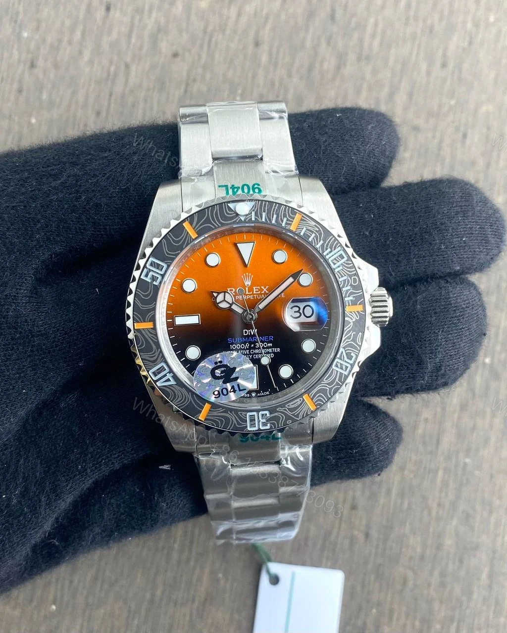 Rolex Submariner Silver Orange Diw 41MM Automatic — view 1