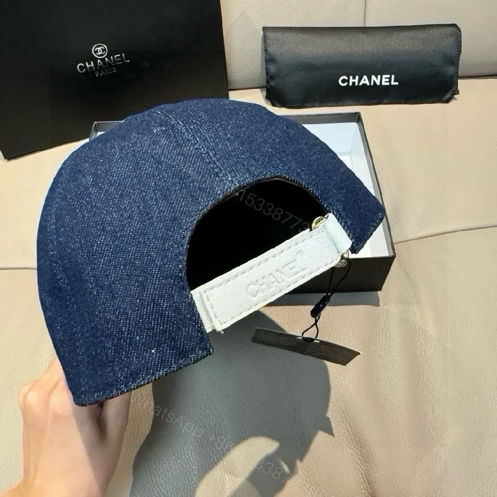 View 6 of Denim Logo Cap: Bold Couture, Everyday Comfort