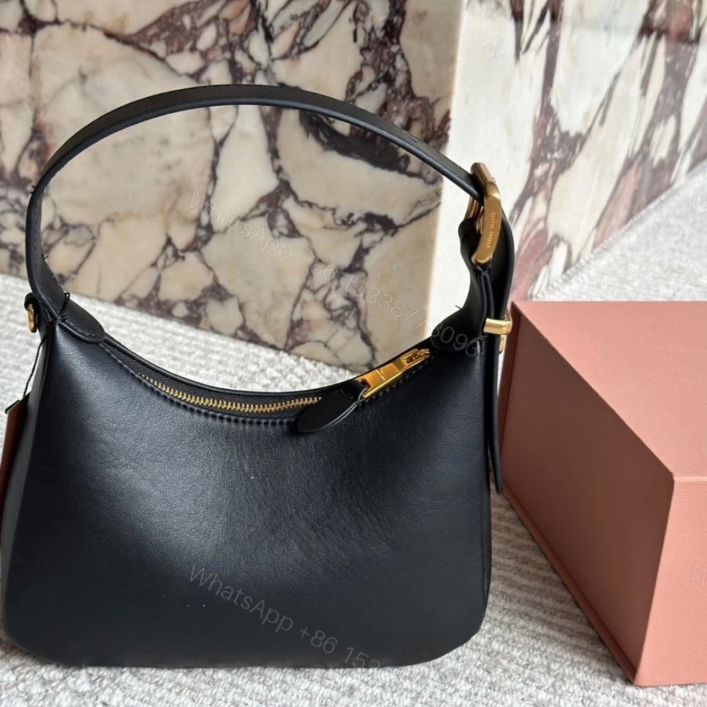View 3 of MIUMIU HOBO BAG BLACK 23CM