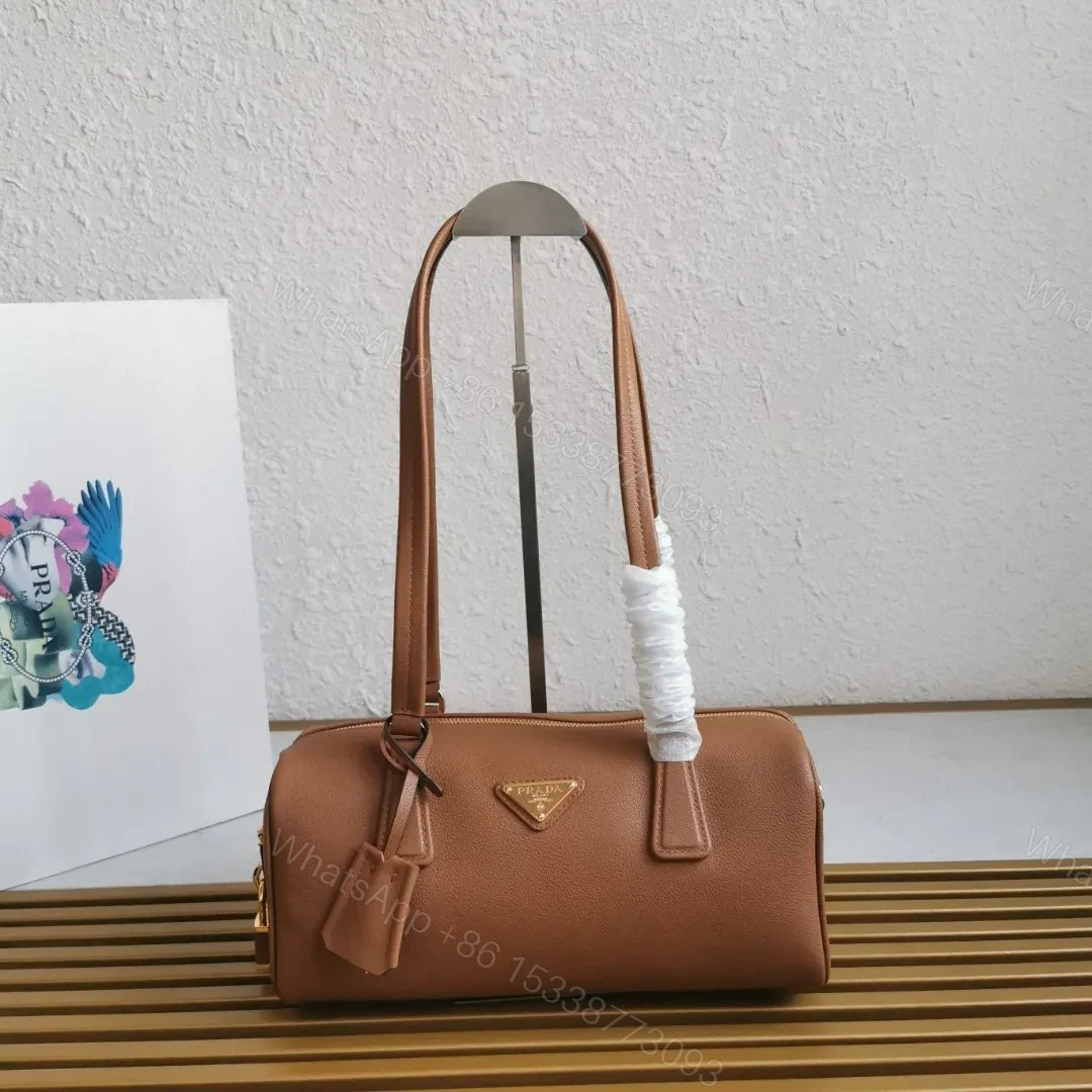 Prada Caramel Medium leather top-handle bag with padlock — view 1