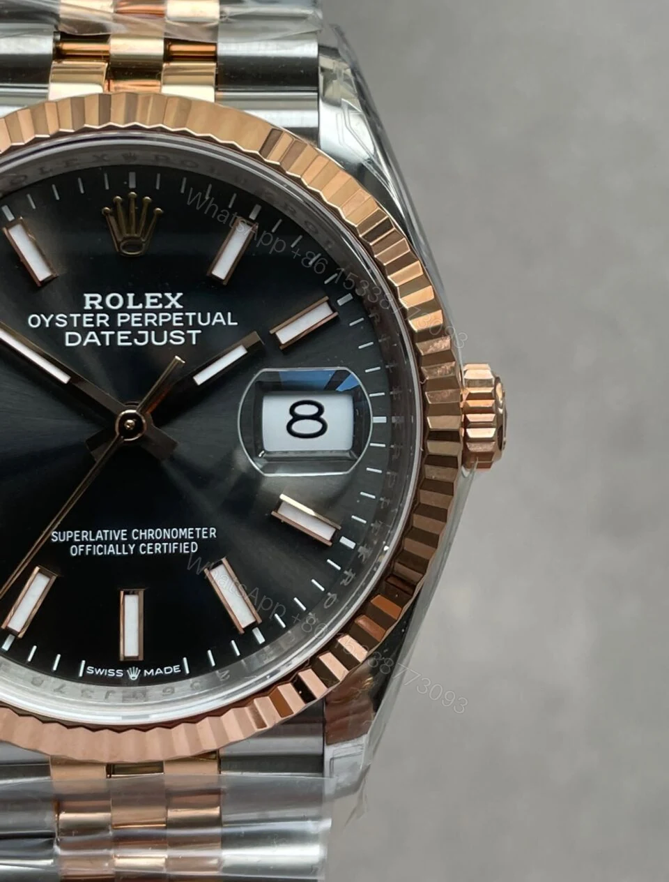 View 6 of VSF Factory 1:1 Rolex DateJust 36 SS 116231 Best Edition 904L Steel Gray Stick Dial VS3235