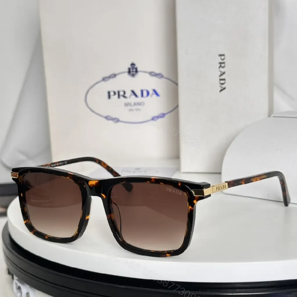 View 5 of Bold Black Acetate Sunglasses: Modern Square, Gradient Lenses