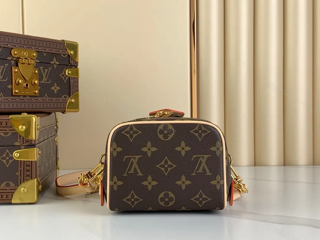 View 2 of Louis Vuitton Lv Just In Case Monogram Pattern Handbags 14x13x11cm