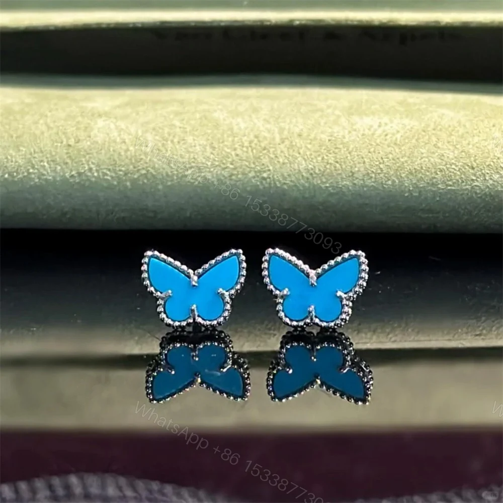 Van Cleef & Arpels Sweet Alhambra Butterfly Earstuds 18K Yellow Gold — view 1