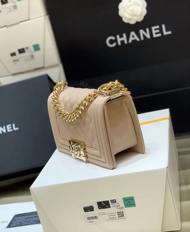 View 2 of Quilted Nude Shoulder Bag | Luxe Everyday Chic with Gold Chain